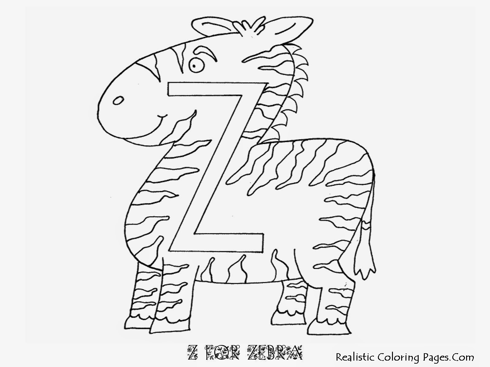 zebra print letter coloring pages - photo #41