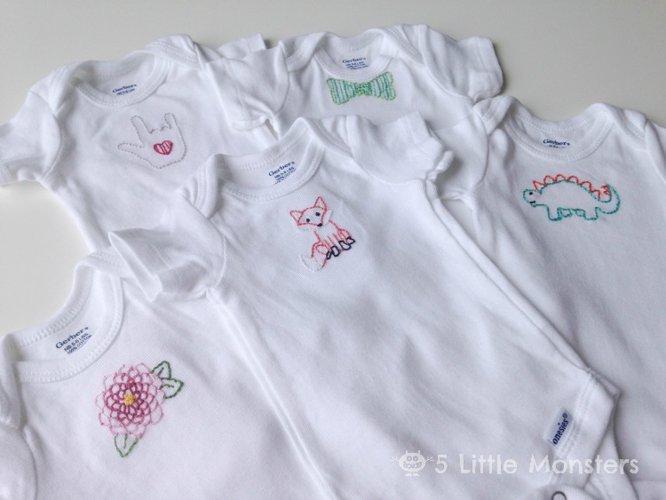 embroidered newborn outfits