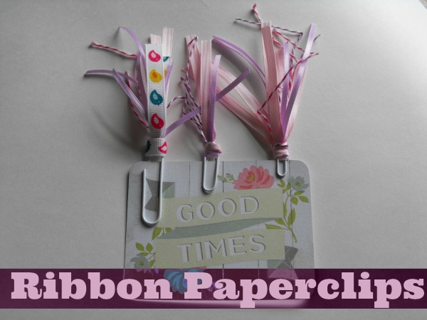 How to make your own ribbon paperclips for planners