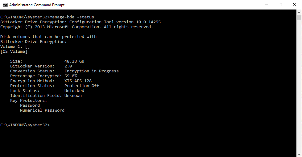 Field Notes of a Computer Geek Windows 10 BitLocker