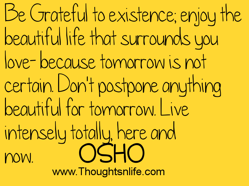 Thoughtsandlife: Be Grateful 