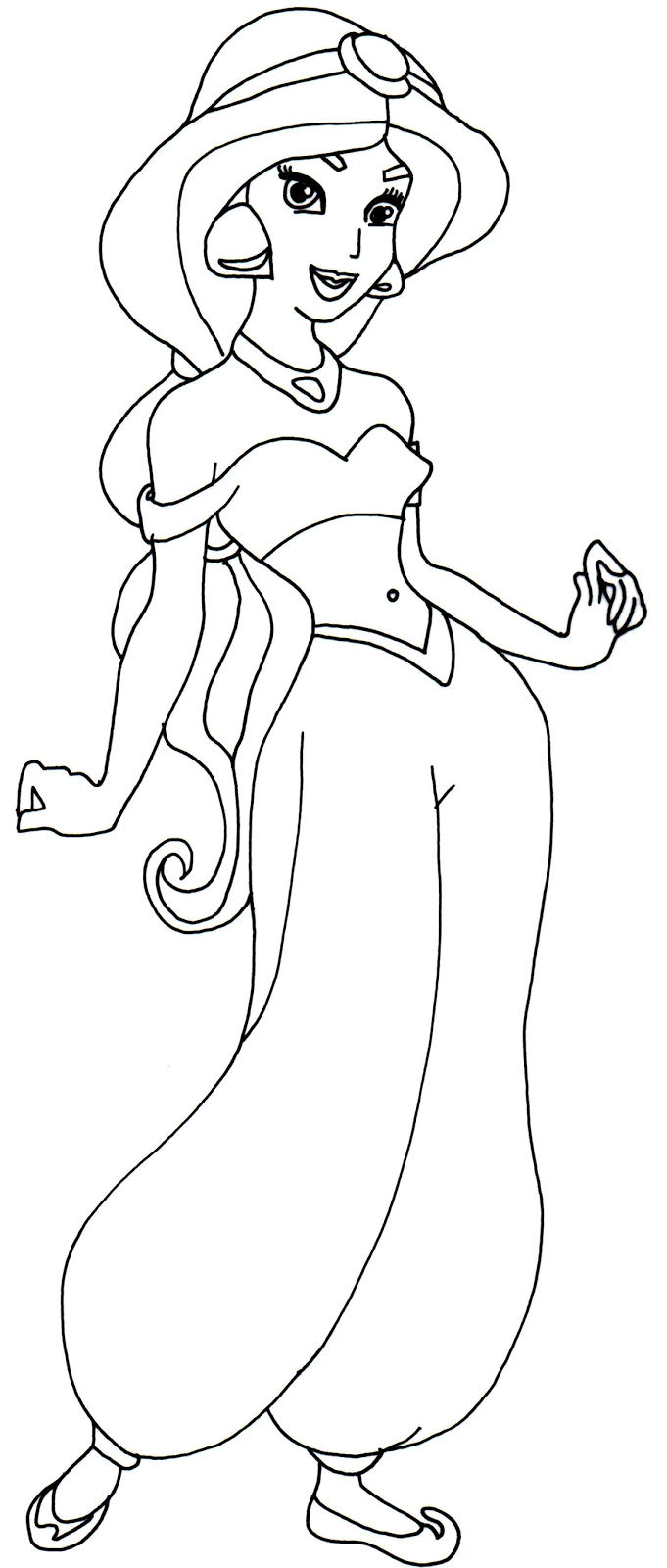 jasmine coloring pages to print - photo #12