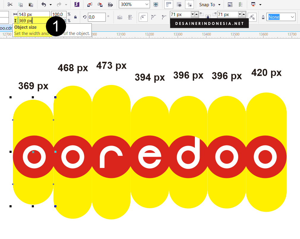 Cara Membuat Logo Indosat Ooredoo dengan Corel Draw - doscontraun blog