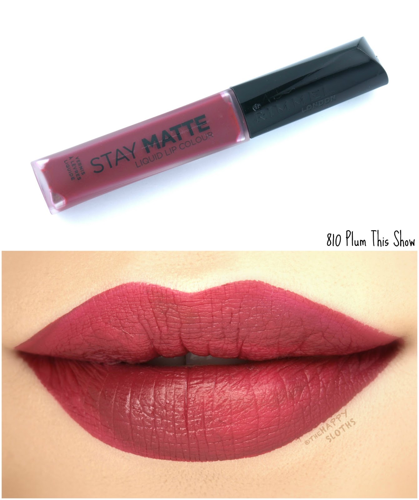Rimmel London Stay Matte Liquid Lip Colour | 810 Plum This Show: Review and Swatches