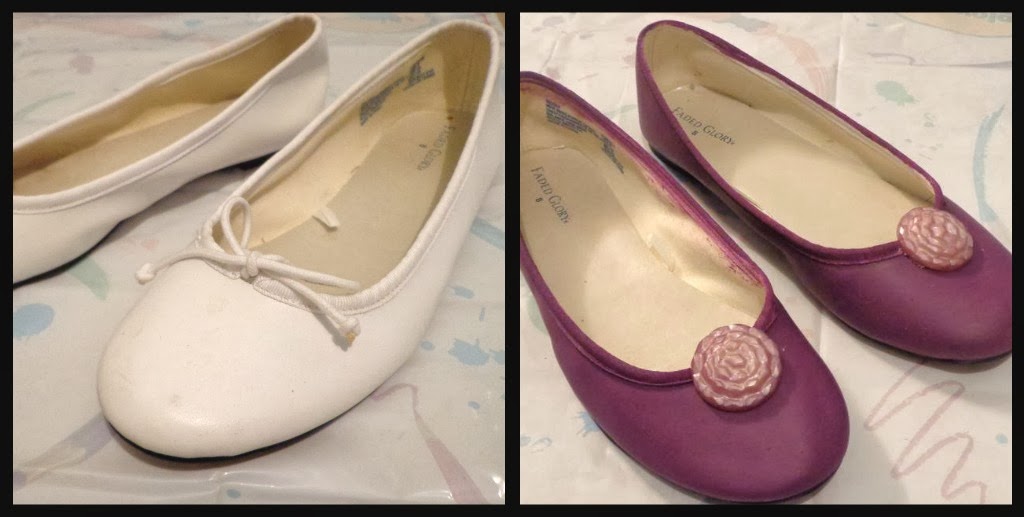 SoSo Sewer Shoe Refashion with Acrylic Paint