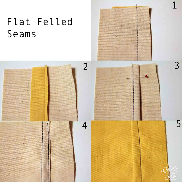 How to sew flat felled seams