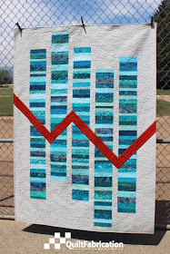 Stock Market Quilt by QuiltFabrication