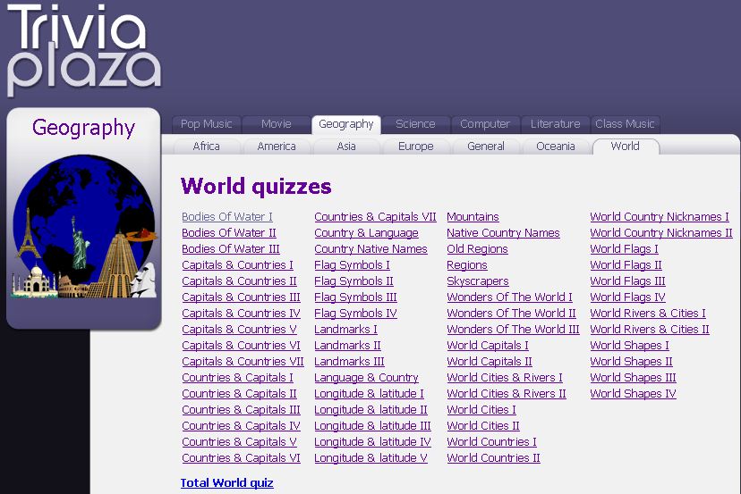 Coordenadas Quizzes sobre Geografia