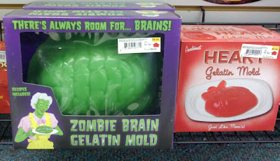 Zombie and Brain Jell-o Molds