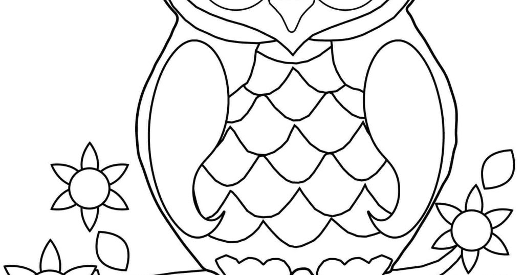 Sketsa Burung Hantu Untuk Kolase - Homecare24