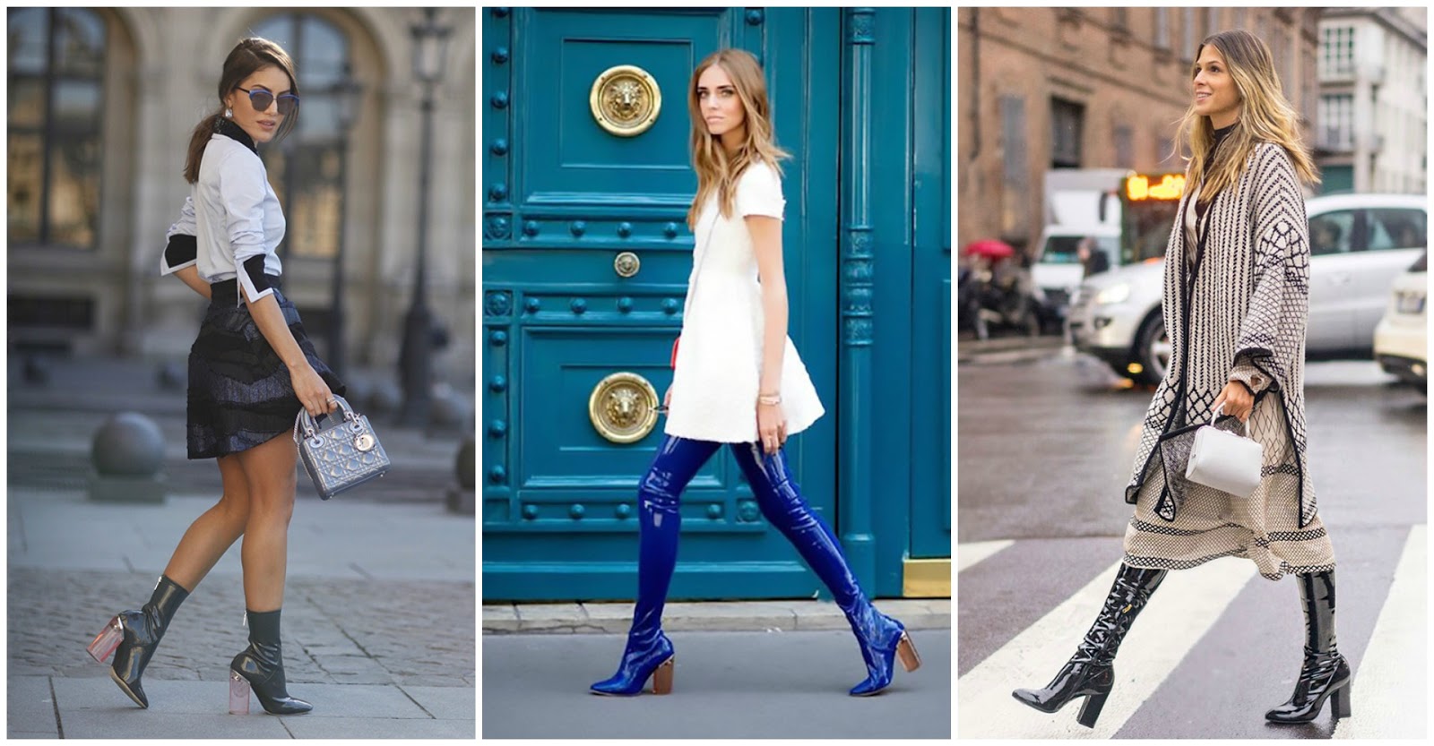 TENDÊNCIA: BOTAS ENVERNIZADAS VS BOTAS ANKLE BOOTS TRANPARENTES - Marta Faro