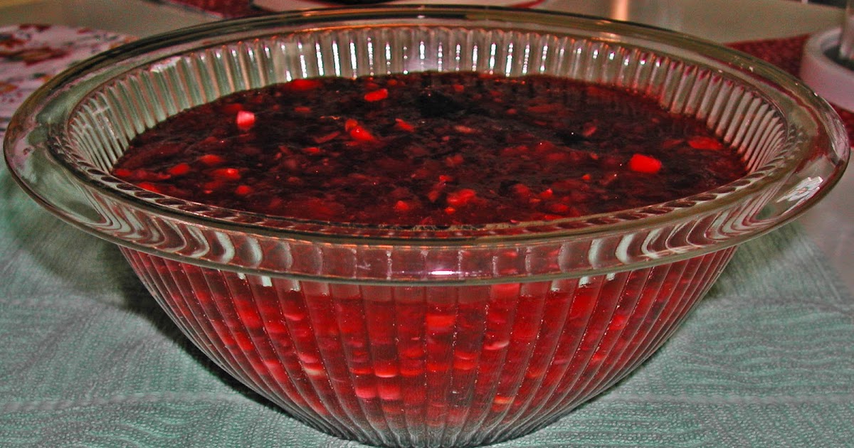The Iowa Housewife Sherried Cranberry Mold