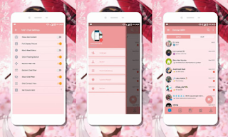 BBM Mod Chat SweetPink v3.3.4.48 Apk Terbaru by NAF Gratis