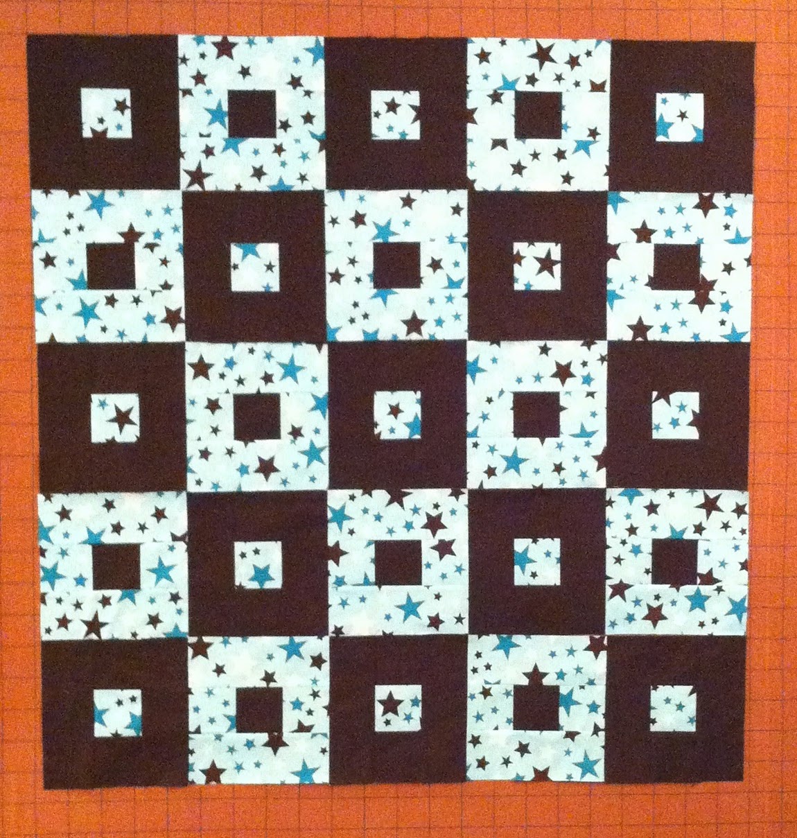 Quick Quilt, Donation Quilt, 2 Fabric Quilt, 2 Color Quilt