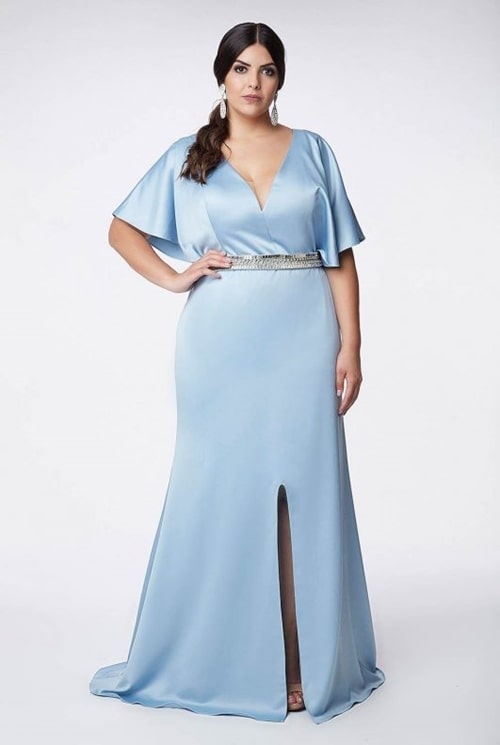 vestido azul serenity plus size