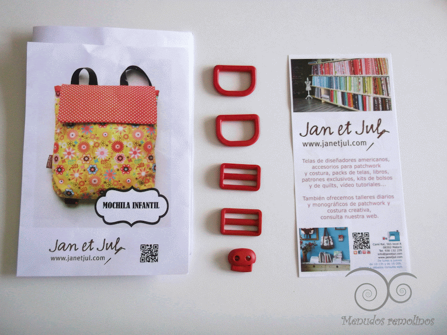 Patrón mochila infantil 