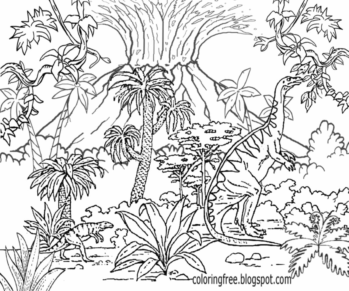 Detailed Dinosaur Coloring Pages Free Coloring Pages Printable Pictures To Color Kids