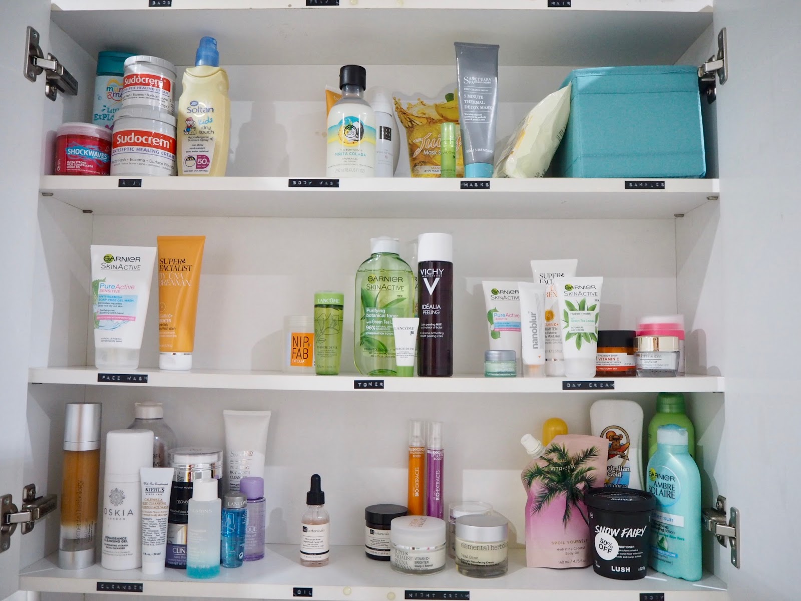 Updating Skincare Storage