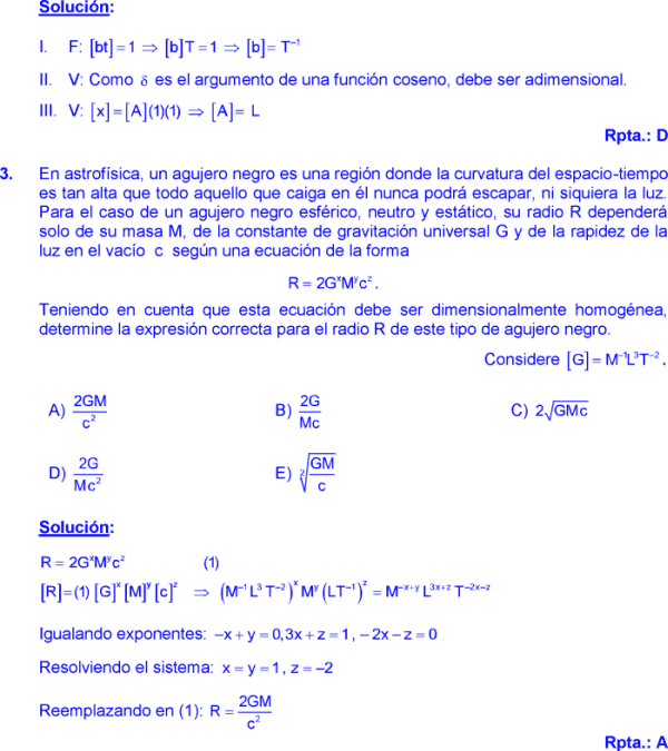 Analisis Dimensional Ejercicios Y Problemas Resueltos Pdf