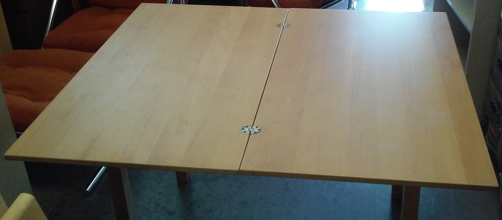 UHURU FURNITURE & COLLECTIBLES SOLD IKEA Jussi Twist and Fold Table 3