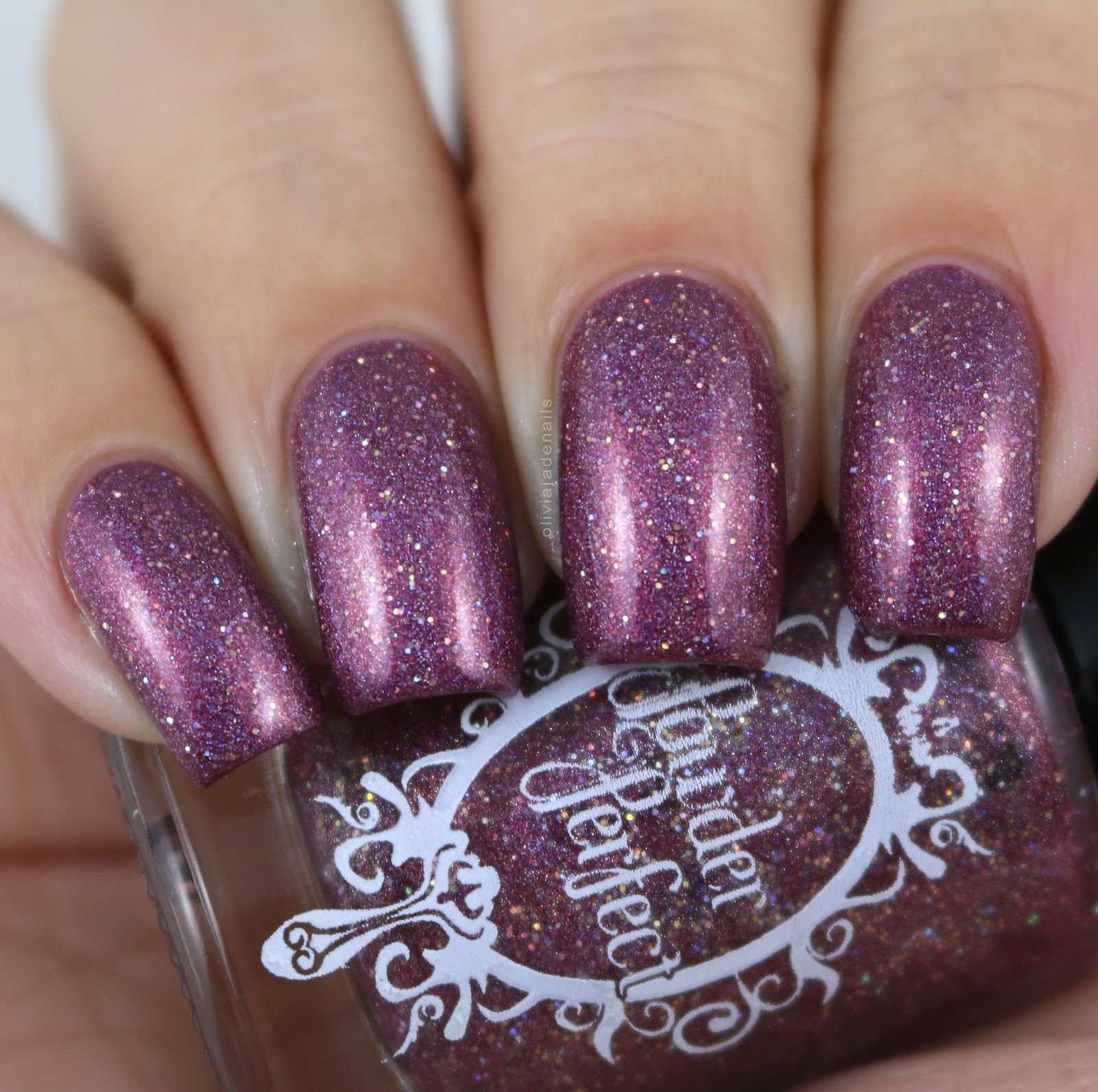 Powder Perfect Wonderful Tonight swatched by Olivia Jade Nails