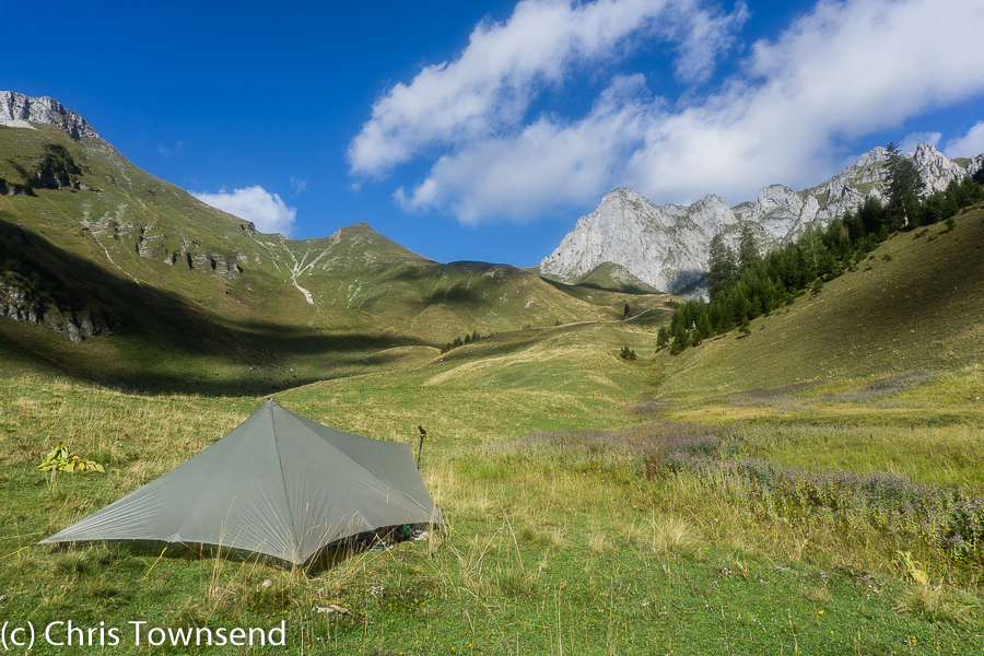 Chris Townsend Outdoors Camping on the GR5 Trail through the French Alps
