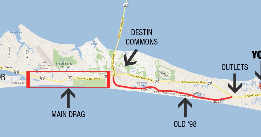 lululemon outlet in destin florida area map