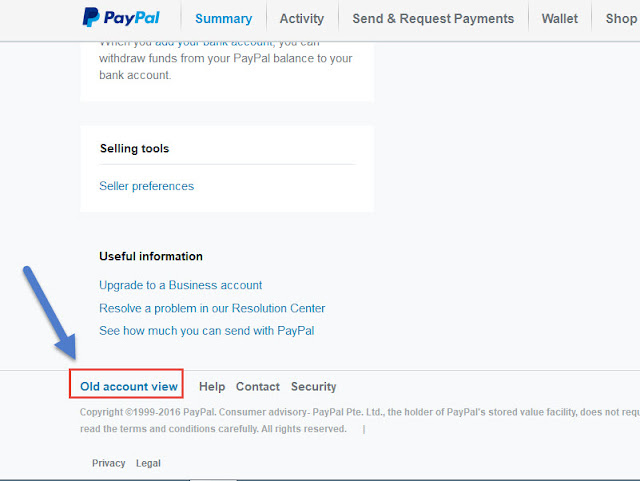 Explained how to restoration Old account view of paypal 