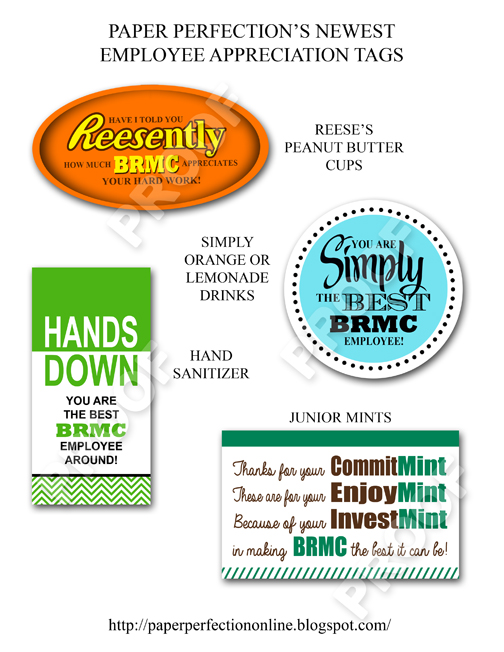 paper perfection employee appreciation gifts employee appreciation card templates