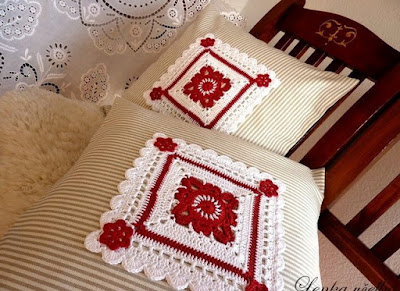crochet pillow