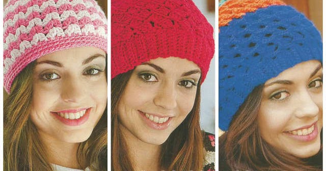 Tubería Desmañado Dar una vuelta Gorros de Mujer para Tejer al Crochet / Explicaciones en Español