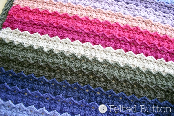 Royal Icing Blanket Crochet Pattern by Susan Carlson of Felted Button