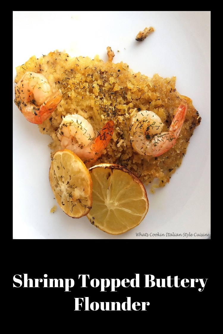 Lemon Shrimp  Flounder seafood topped with buttery sauce