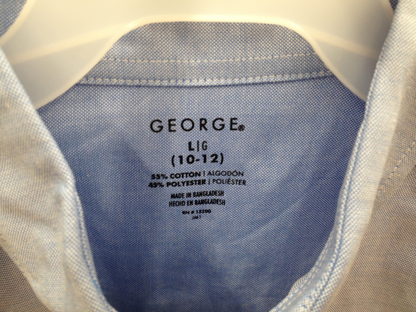 Product of Bangladesh: George Men's Dress Shirt