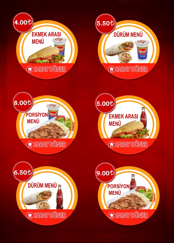 SARAY DÖNER ISPARTA MENÜ FİYAT LİSTESİ Ne Kadara Yenir?