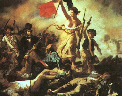 Delacroix, E.  La libertad guiando la pueblo.