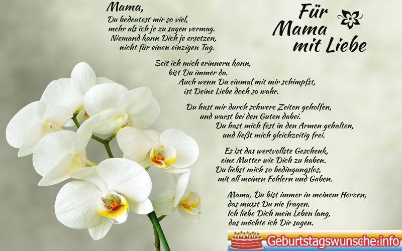 Ruhrende Geburtstagswunsche Mutter Beste Geschenke Fur Die Familie
