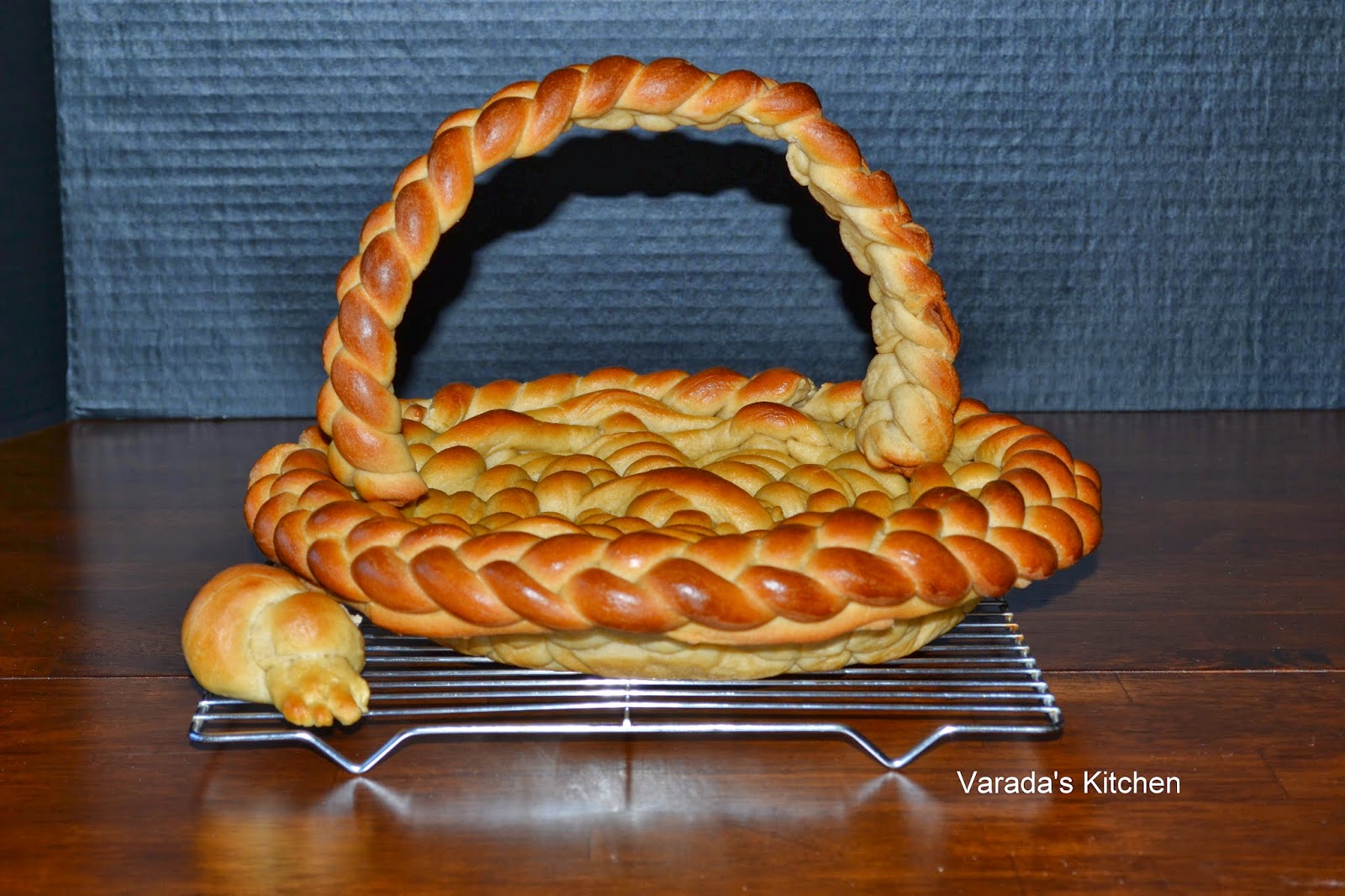 Edible Spring Bread Basket / Braided Bread Basket