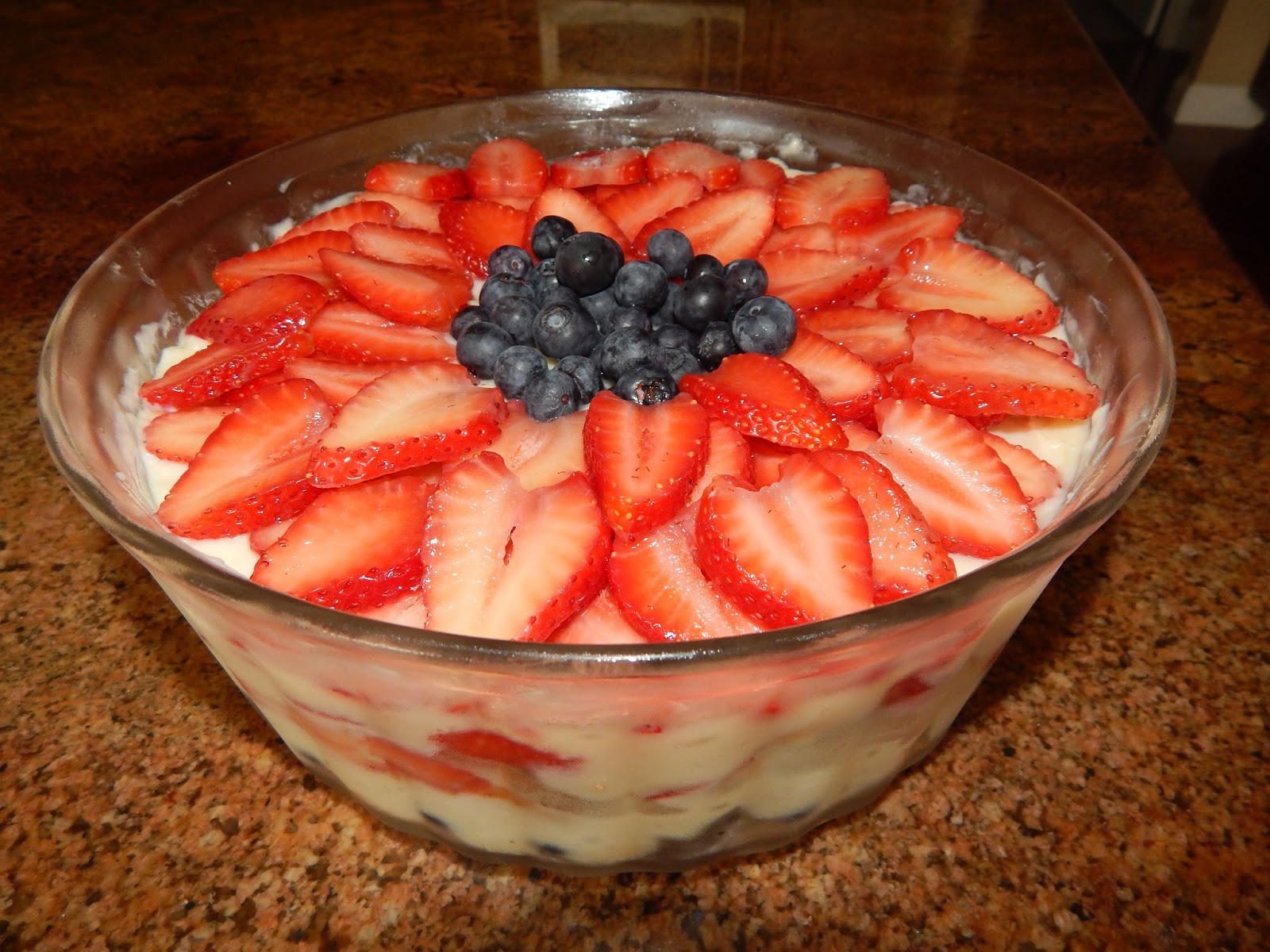 Beverly's Blog Strawberry Torte with Blueberries