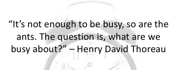 inspirational quote about being busy