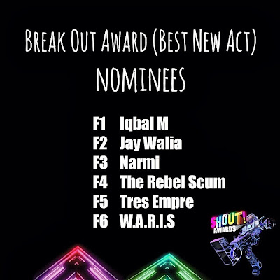 The Shout! Awards 2013 - Break Out Award (Best New Act) Nominees