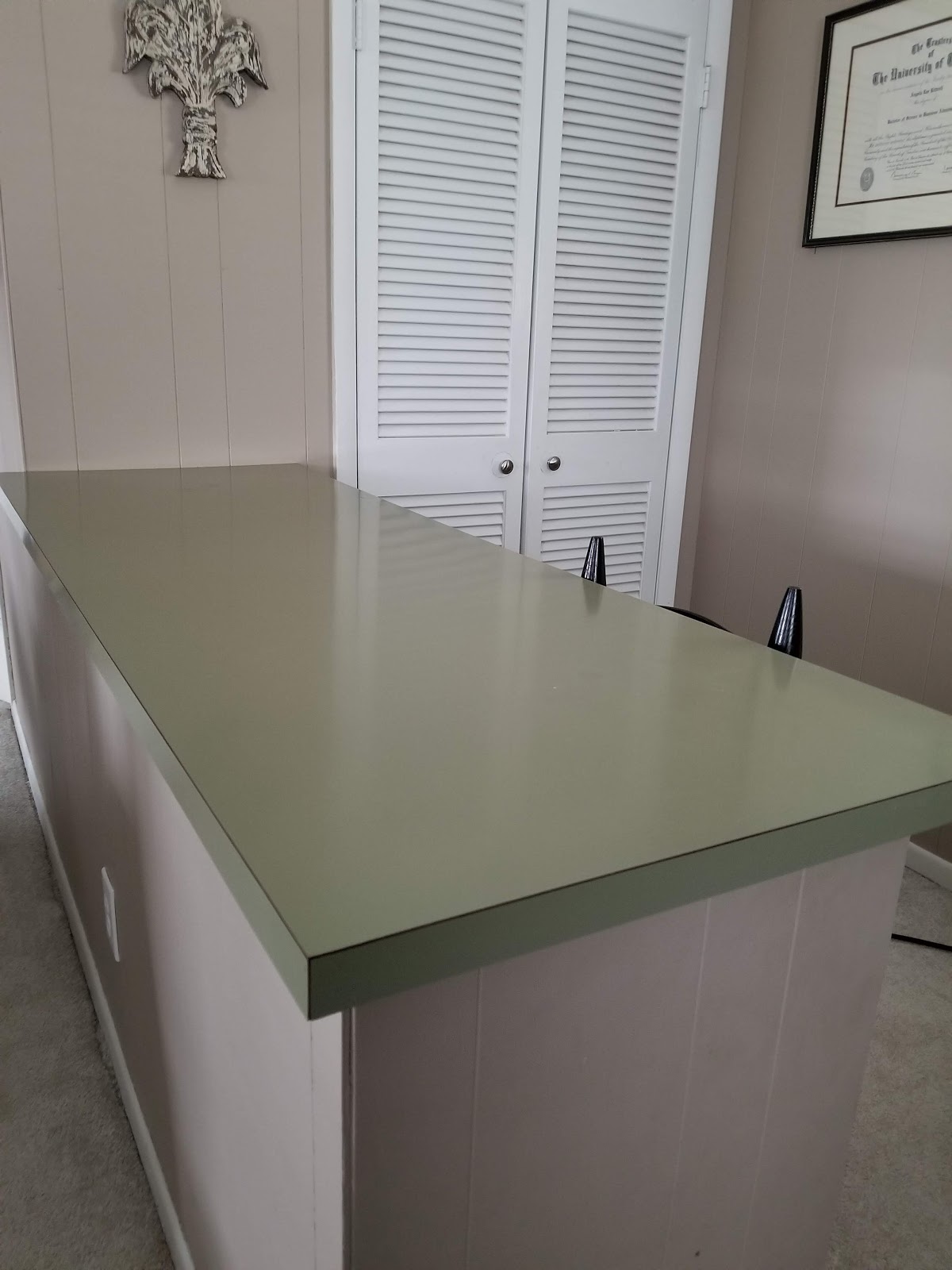 How I Updated A Countertop With Wood Look Contact Paper