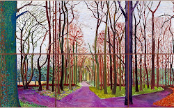 david hockney landscapes rubbish landscape paintings woods woldgate tips yorkshire telegraph reality painting ra exhibition h1 hirst commence battle let