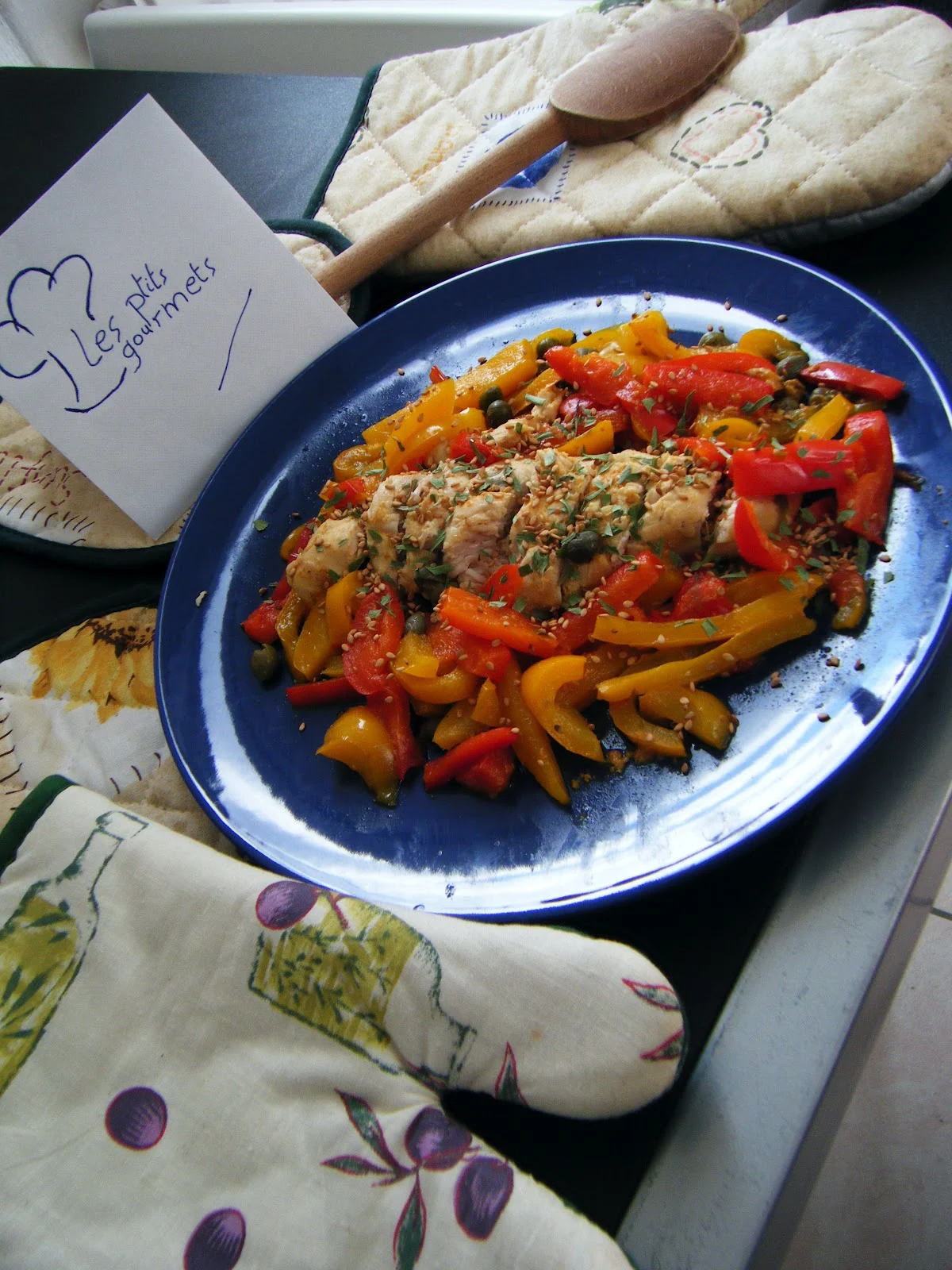 Les Ptits Gourmets: Un plat riche en couleurs : le poulet au sésame