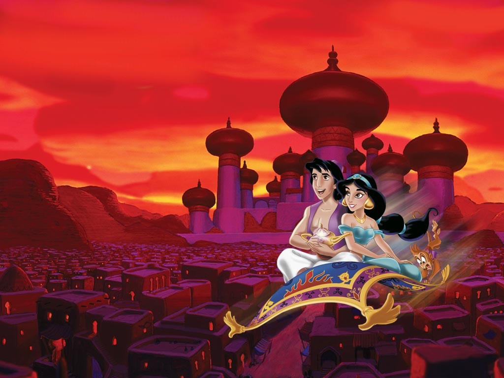 Georgette Fingir Aladdin Background