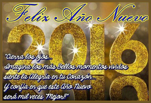 feliz año 2016