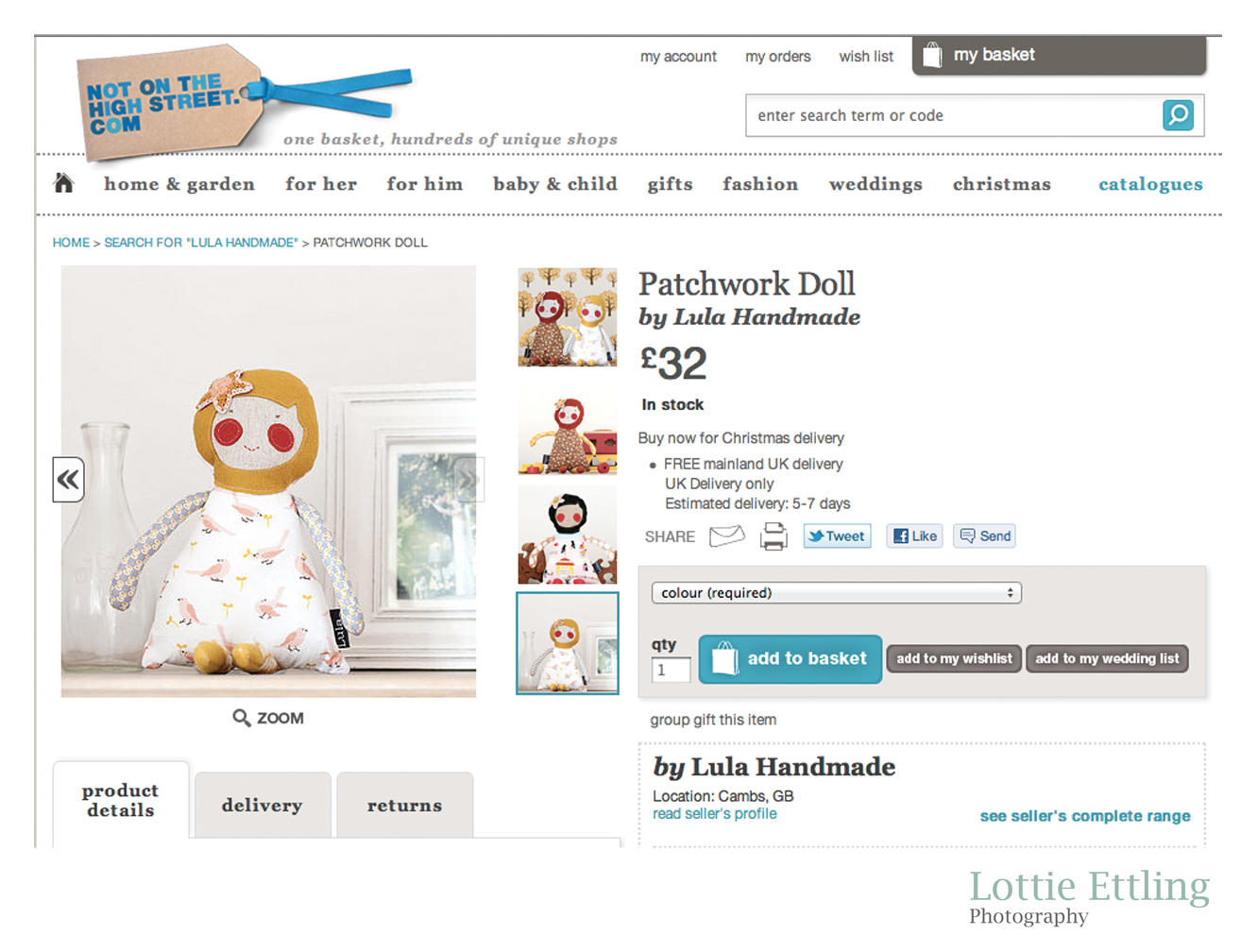 Lottie Ettling Photography: Not on the High Street