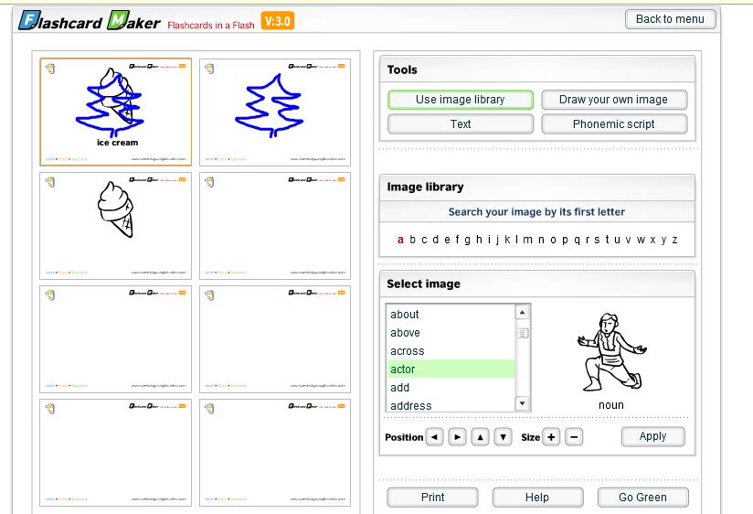 ENSEIGNANT WEB 2.0 et LANGUES Flashcard Maker Flashcards in a