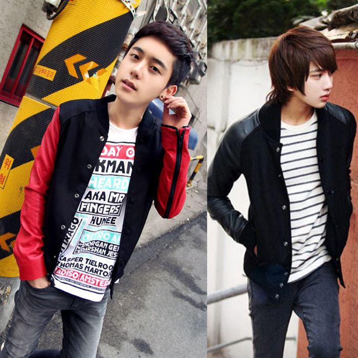 D'fashion Styles Korean Casual Woolen Stand Collar Men Jacket