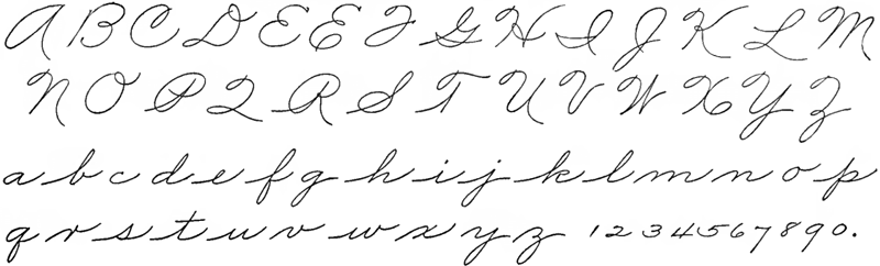 Fancy Cursive Handwriting